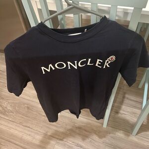 Moncler Woomen Dark Blue Tee with Logo